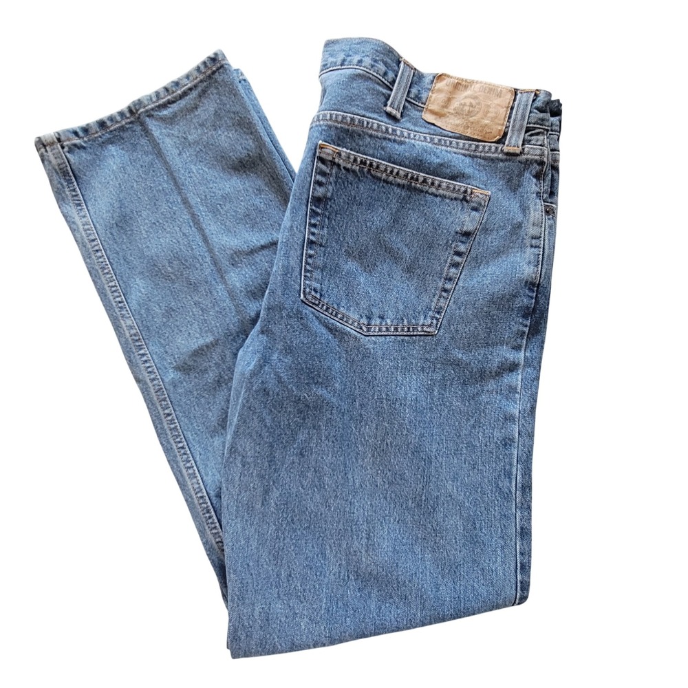 Eddie‎ Bauer Relaxed Fit Jeans Mens 42x34 Blue Medium Wash Straight Leg 4264